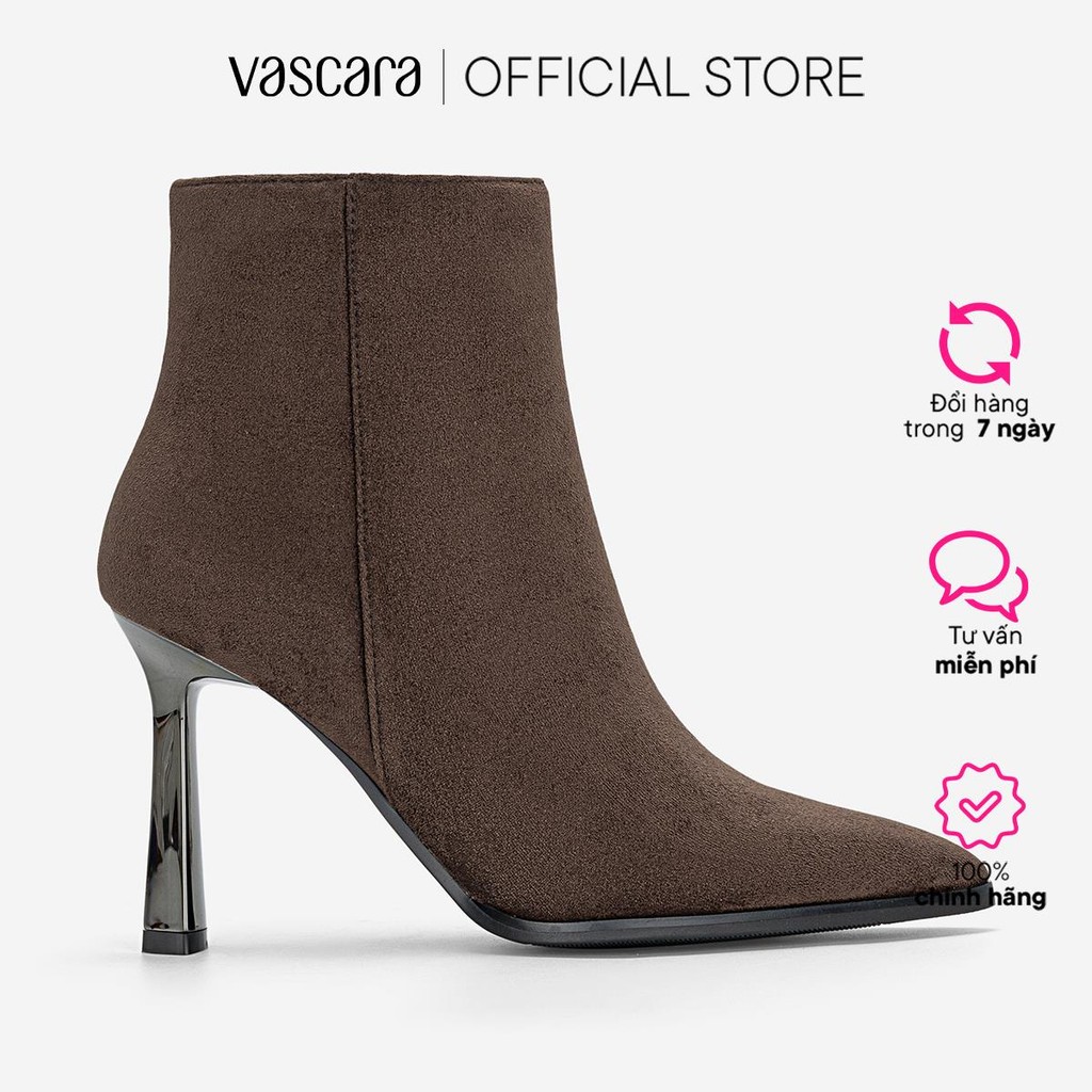 Vascara Giày Ankle Boots Gót Nhọn - BOT 0951