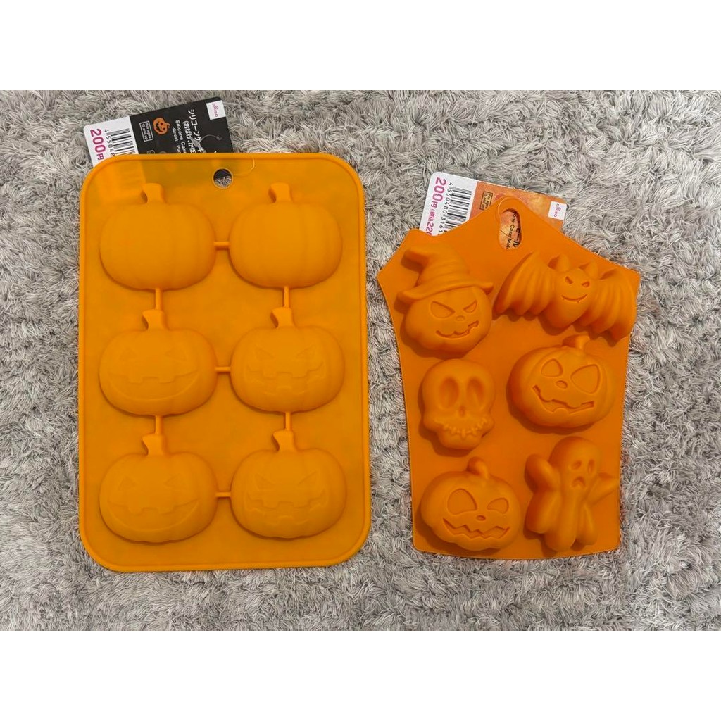 【Direct from Japan】Khuôn bánh silicon Halloween Daiso, Bộ 2 khuôn silicon【Japan Exclusive】