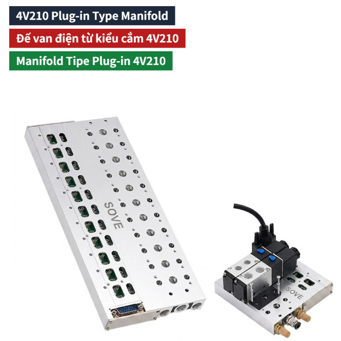 F3 Bottom Plug-in Integrated Solenoid Valve Island, Bus Communication Integrated Valve Plate