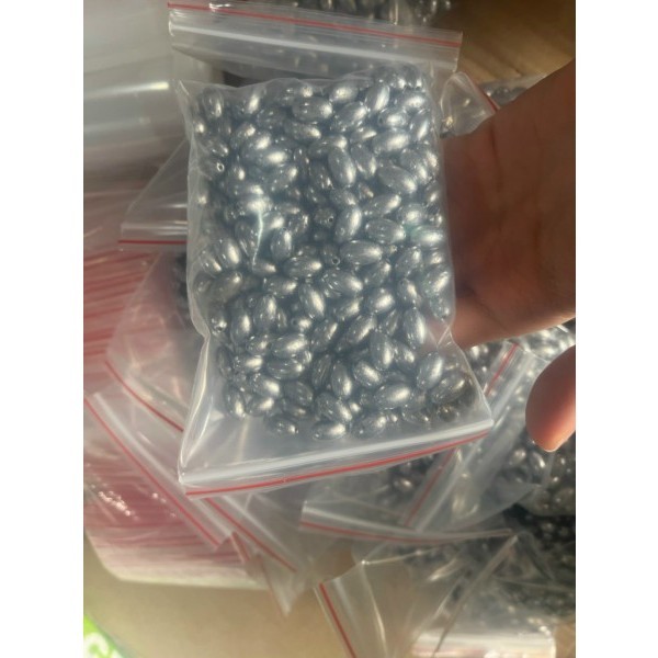 (1kg chì) Chì câu cá loại xuyên tâm hình bầu dục