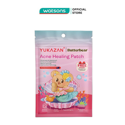 Miếng Dán Mụn Yukazan Butterbear Acne Healing Patch (Tiên Cá) 30 miếng
