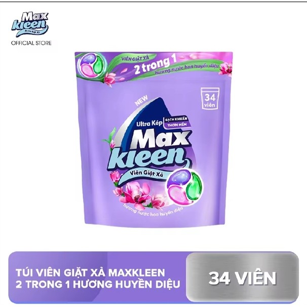 Viên giặt xả Max Kleen 34 viên