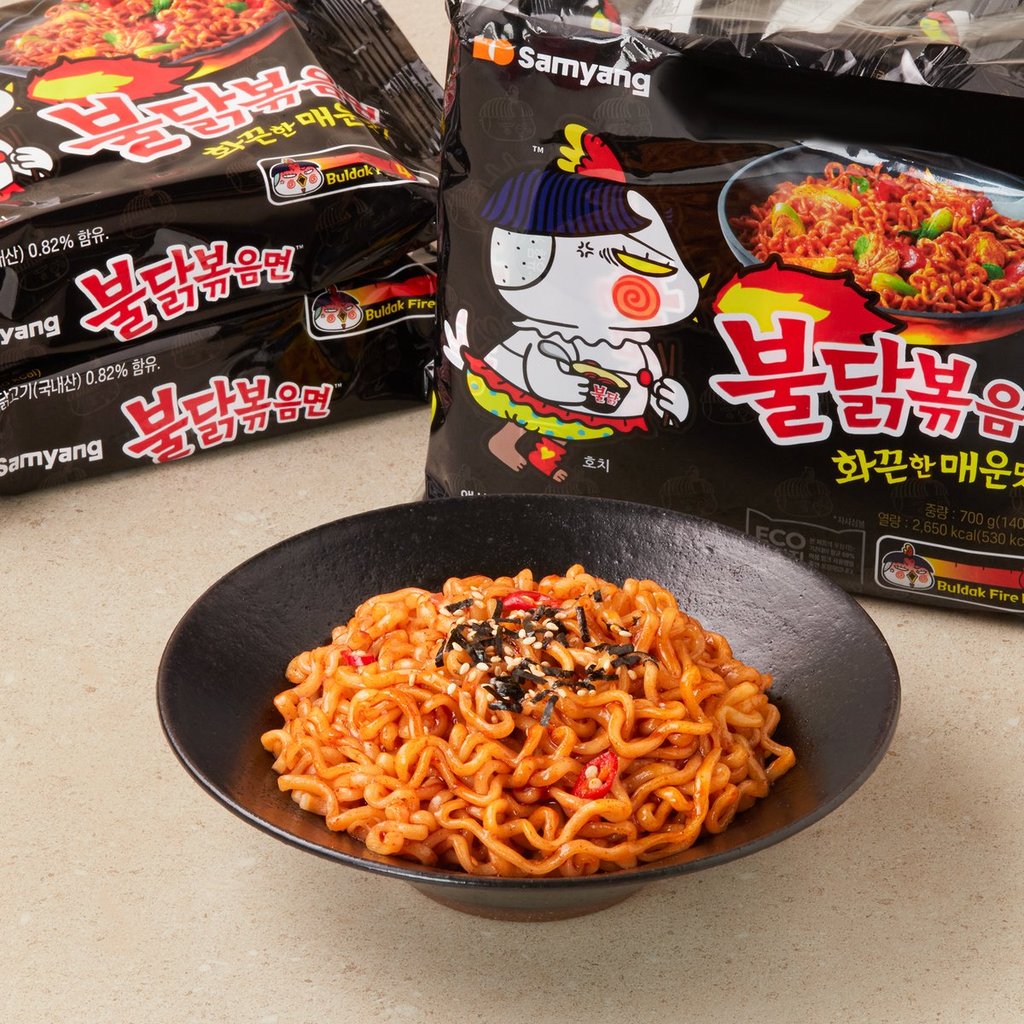 Ramen gà nóng Buldak Hàn Quốc Samyang 140g x5