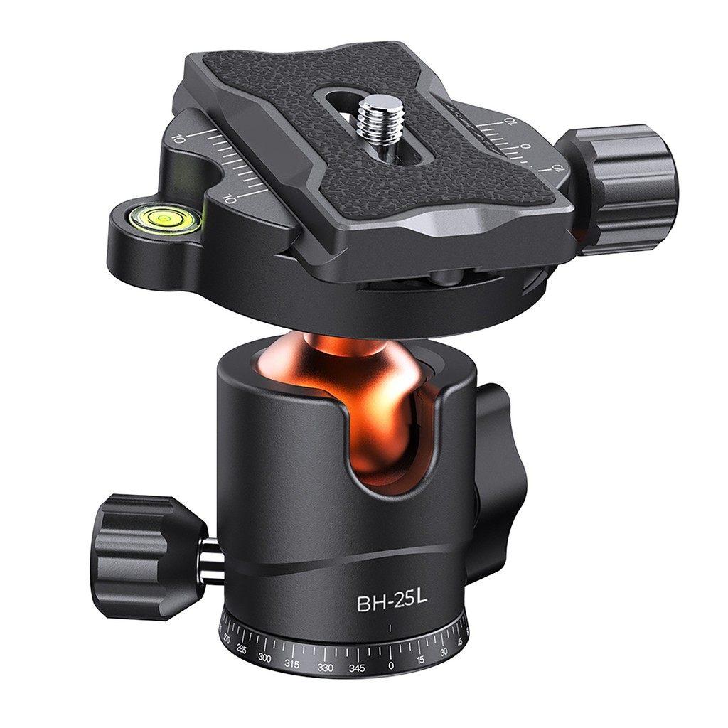 Ballhead Tripod Mount Adapter Đầu Bóng Lớn 25 Mm Với Đĩa Phát Hành Nhanh Đầu Nối Vít 1 / 4 Inch Hợp 