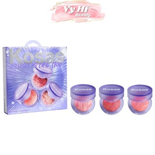  Set phấn má Kosas Blush is Life Trio 3 màu x 2g gồm Euphoria + Dare + Spellbound 