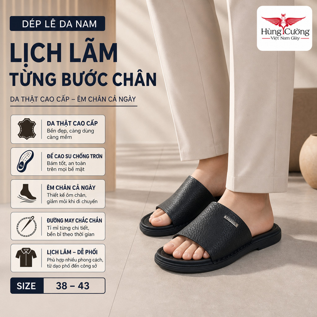 Lê Da Ngựa Nam Bản LSC Đế Fulong Sang Trọng Đi Chơi Hàng Ngày