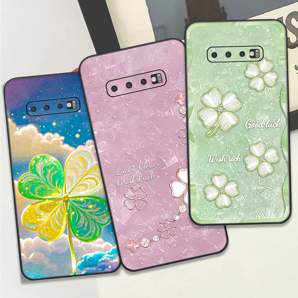 Ốp lưng dành cho Samsung S10 / S10 5G / S10 Plus / S10+ in hình hoa cỏ 4 lá clover case