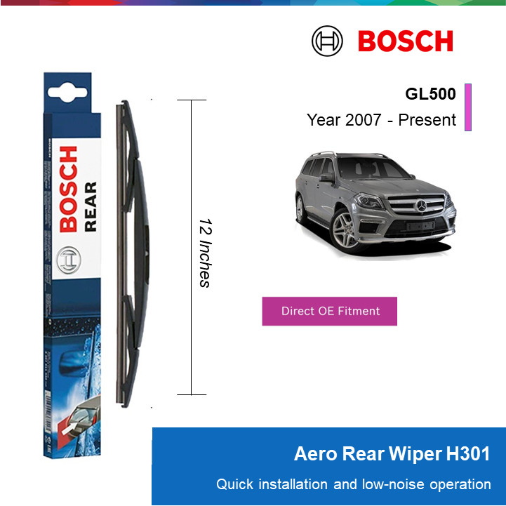 GẠT MƯA SAU BOSCH H301 12": MERCEDES-BENZ GL500 ĐỜI XE 2007 ĐẾN NAY