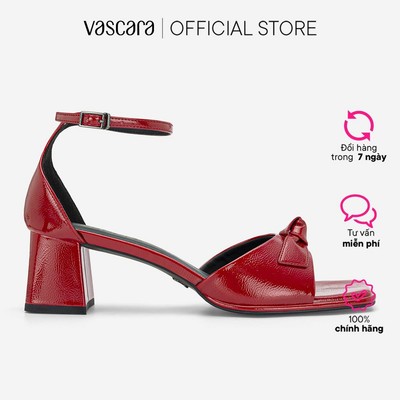 Vascara Giày Sandals Block Heel Nhấn Nơ Trang Trí - SDN 0841