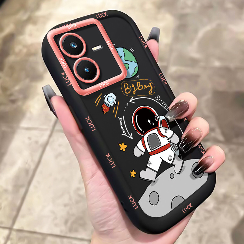 Ốp Lưng Cho VIVO Y22 Y22s Space Man Điện Thoại Silicon Chống Sốc
