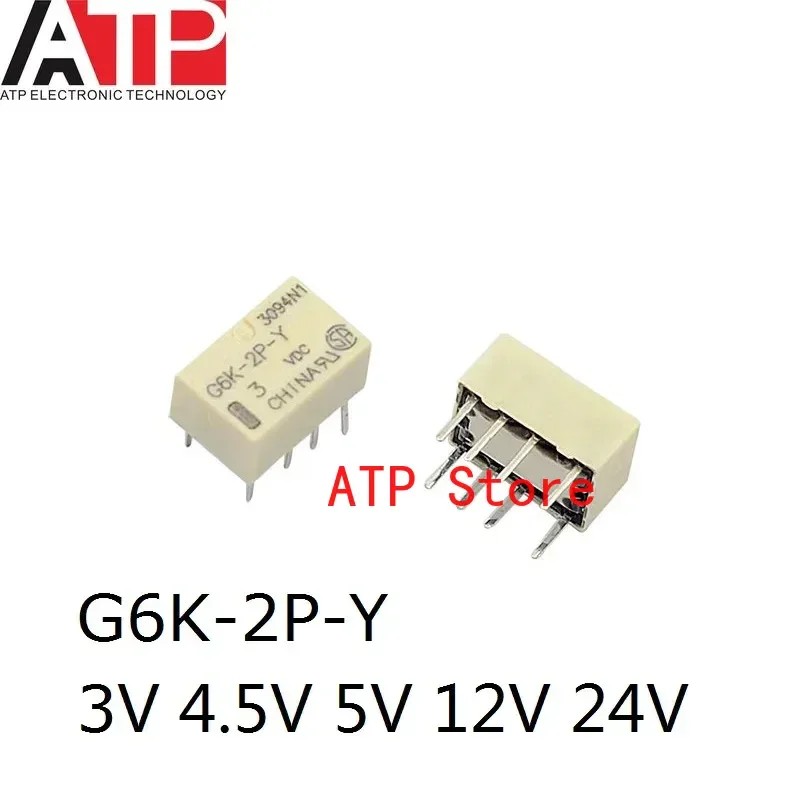 10 Cái / lốc G6K-2P-Y G6K-2P-Y-3VDC G6K-2P-Y-5VDC G6K-2P-Y-12VDC G6K-2P-Y-24VDC DIP Tín Hiệu Viễn Th