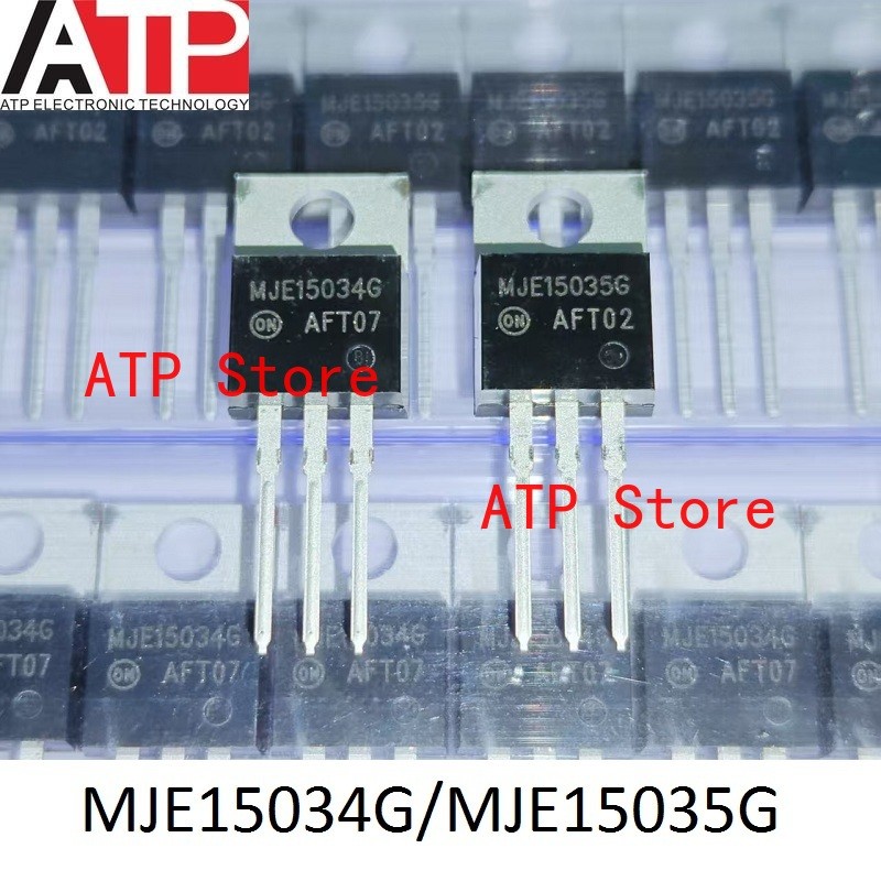 10 Đôi / lốc 100% Mới Nhập Khẩu MJE15034G / MJE15035G MJE15034 MJE15035 TO-220 Điện Trở Bi Cực BJT 4