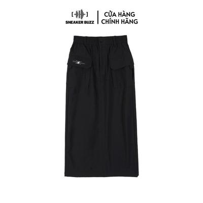Váy Kangol Long Skirt Black Women 66221520B20