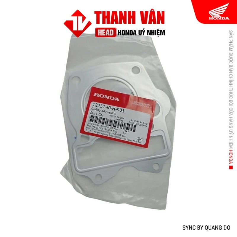 Gioăng Đầu Xy Lanh (Quy Lát) HONDA Future 2, Future Neo, Future X (12251KPH901)