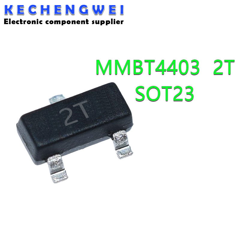 100 Cái / lốc MMBT4403 MMBT4403LT1G 2T SOT23 MMBT4403LT1 2N4403 600mA 40V SOT-23 PNP SMD Transistor 