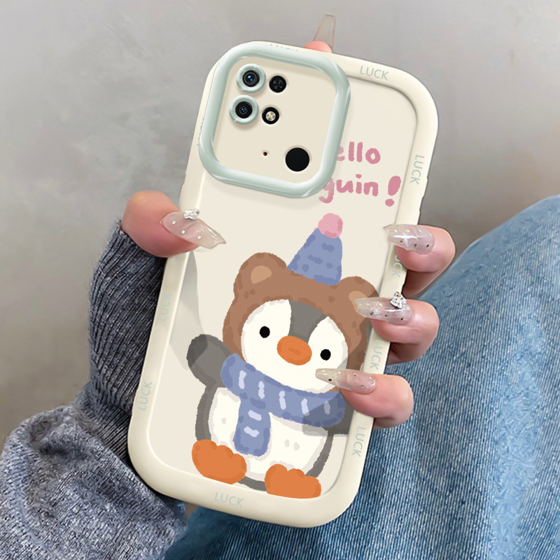 Ốp Lưng Cho Xiaomi Redmi 10C Penguin Bear Điện Thoại Chống Sốc Chống Rơi