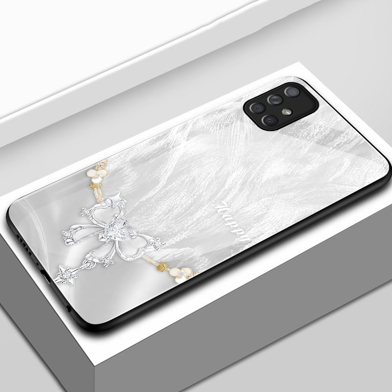 Ốp Lưng Cho Samsung A71 4G A71 5G A91 Vỏ Kính Chống Sốc Điện Thoại