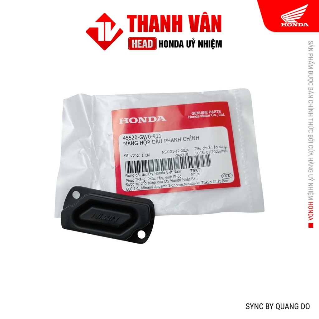 Màng Hộp Dầu Phanh Chính HONDA Air Blade, Click, Future, Spacy, Wave (45520GW0911)