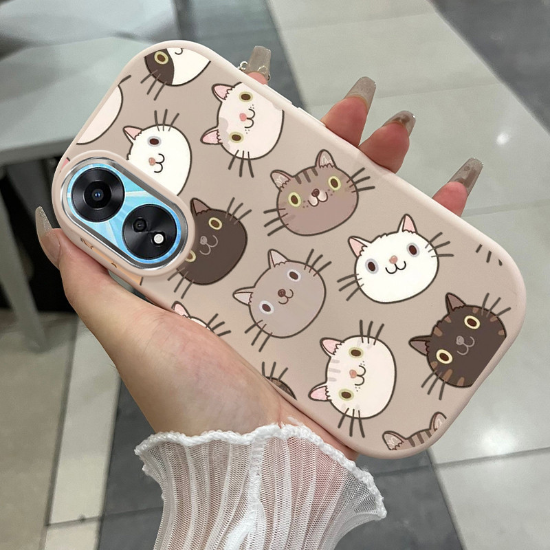 Ốp Lưng OPPO A58 5G A78 5G A58X 5G A1X A2X 5G A78 A79 5G A2 5G Case siêu dễ thương Mèo