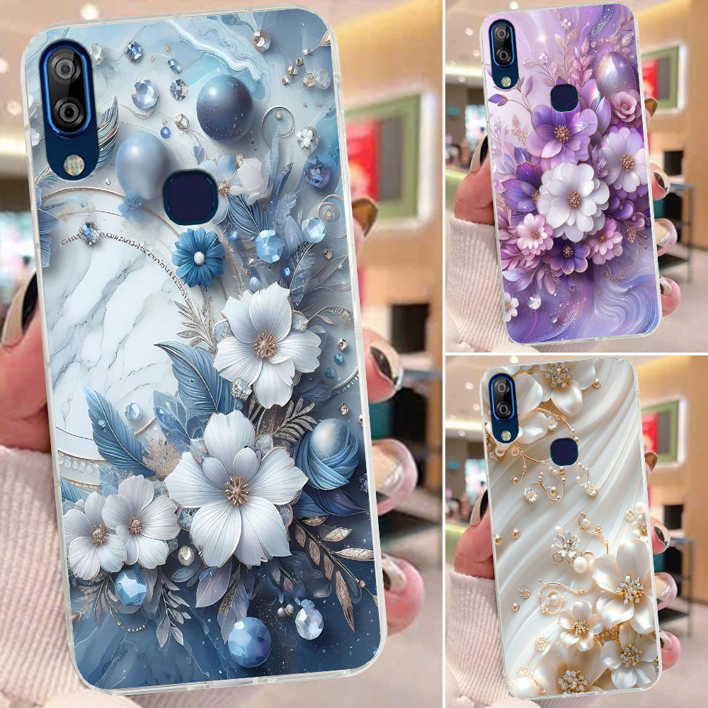 Ốp lưng Vsmart Active 1 / Active 1 Plus / Active 1+ in hình mẫu bông hoa sang chảnh