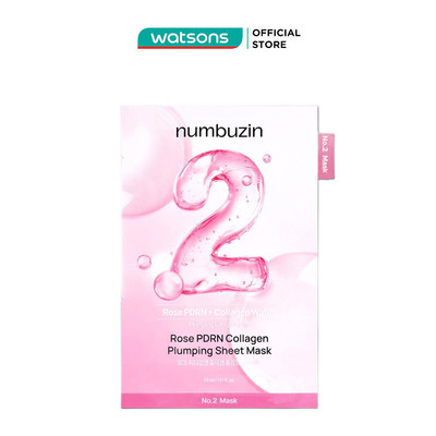 Mặt Nạ Cấp Ẩm Numbuzin No.2 Rose PDRN Collagen Plumping Sheet Mask 33ml