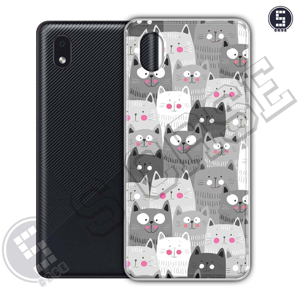 Ốp Lưng Cho Samsung A01 Core, M01 Core Nhiều Mẫu SLC02 Yêu Mèo