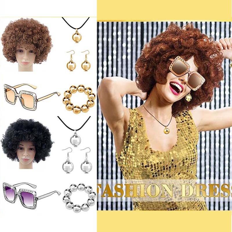 5 Chiếc 1970 Disco Bóng Phụ Kiện Disco Phụ Kiện Disco 70 Trang Phục Cho Nữ Disco Trang Phục Accessoy
