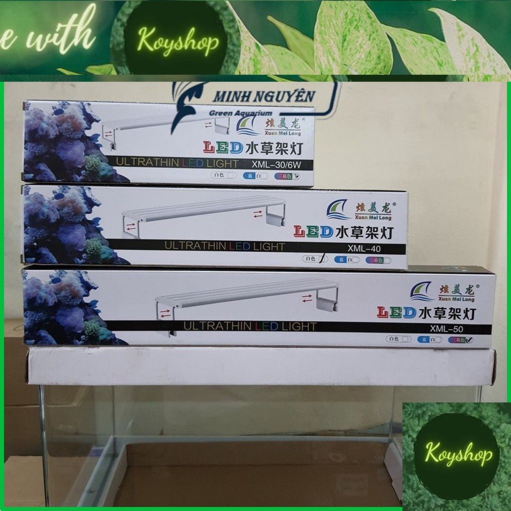 Đèn LED bể cá XML LED bể thủy sinh Đèn led XuanMeiLong XML 20 cm Trắng độ sáng tốt, Tiết Kiệm năng l