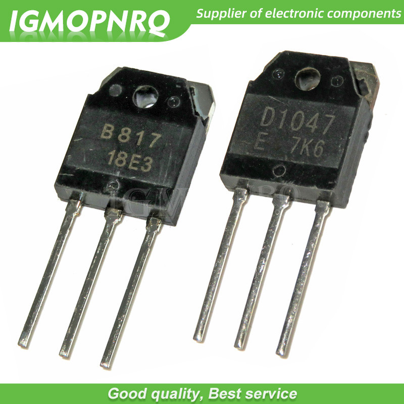 10 Cặp 2SD1047 & 2SB817 (D1047 & B817) Sang 3P Transistor Mới Ban Đầu Miễn Phí Vận Chuyển