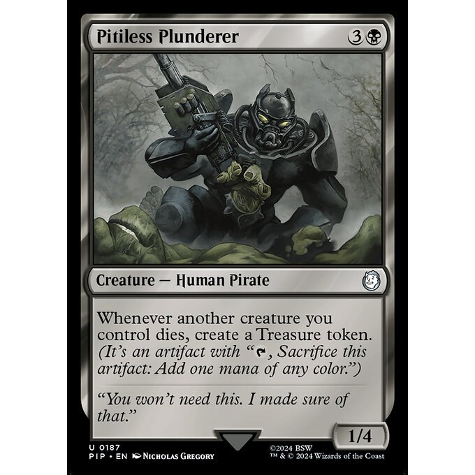 Magic: The Gathering - Fallout - Pitiless Plunderer (187)