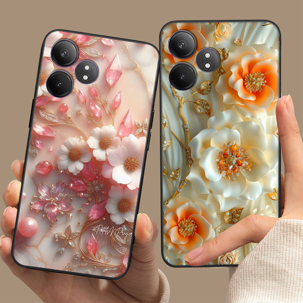 Ốp lưng Realme GT NEO 6 / GT NEO 6 SE in hình hoa xinh LUNA CASE