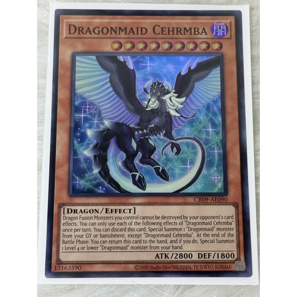 Thẻ bài Yugioh Tiếng Anh chính hãng: Dragonmaid Cehrmba (CR09-AE090)