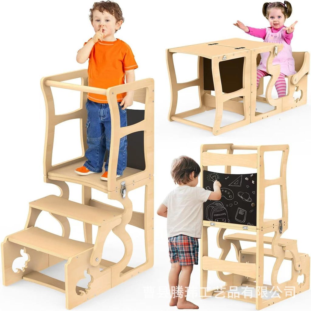 foldable engineered wood table kitchen and dining room kids room kitchen organizer student supplies
