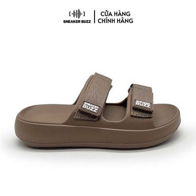 Dép Sneaker Buzz Two Strap Slides Brown Unisex C2601SB02U_025