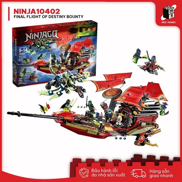 Đồ chơi Lắp Ráp Ninja go Thuyền định mệnh phần 5 Destiny Bounty 10402