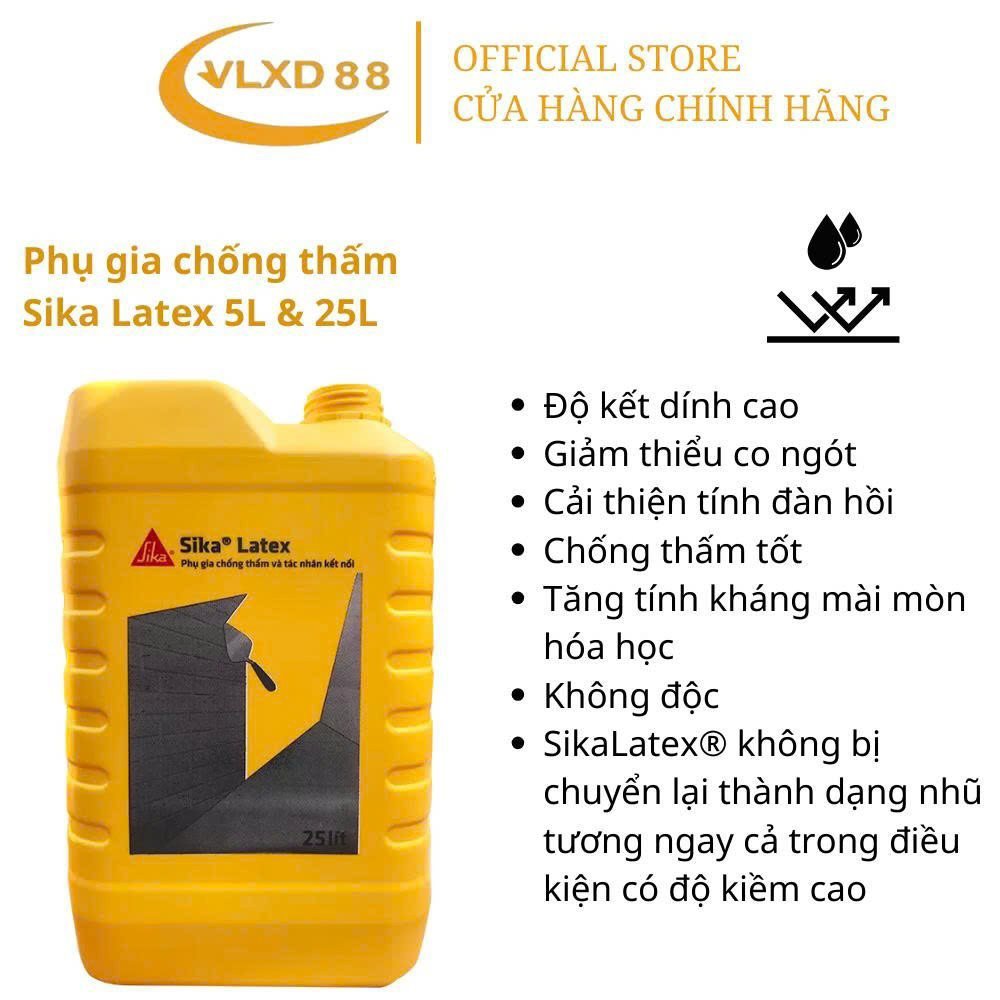 Chống thấm Sika latex 5L