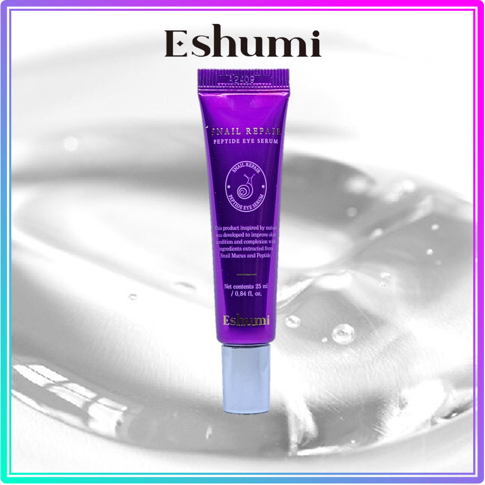 Serum dưỡng mắt peptide phục hồi ốc Eshumi 25mL / Eshumi snail repair peptide eye serum 25mL