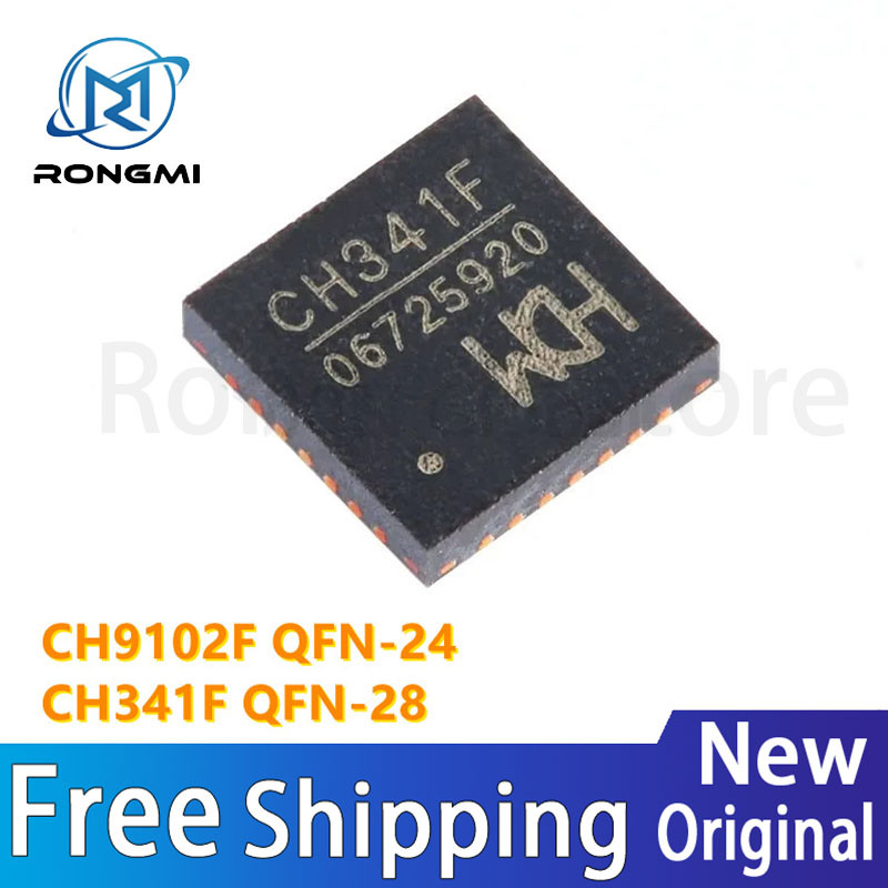2 Cái / lốc 100% Mới CH9102F QFN-24 CH341F QFN-28 IC Chip Bán Buôn