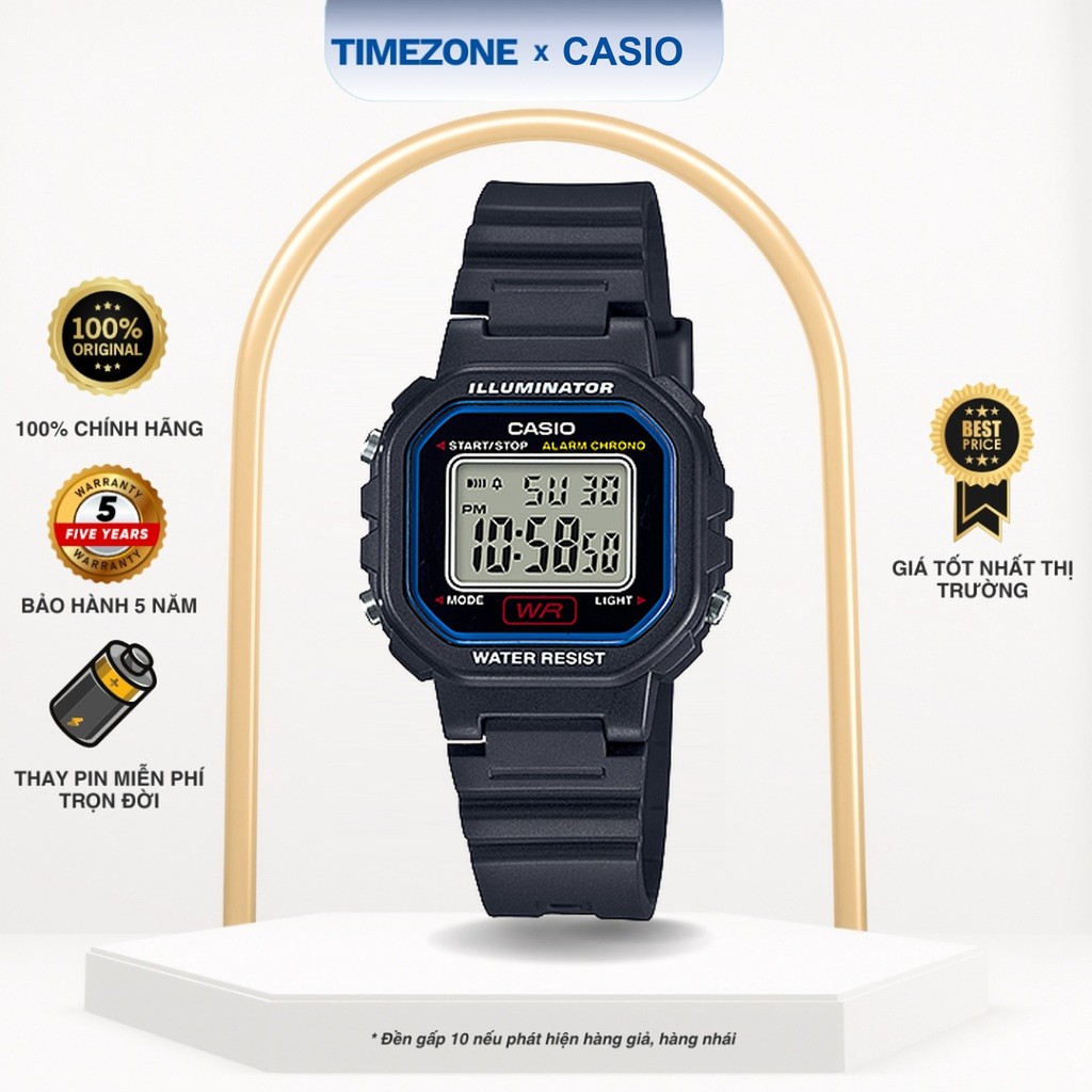 Đồng hồ Casio Chính Hãng 34mm Nữ LA-20WH-1C Kính Nhựa - TIMEZONEVN