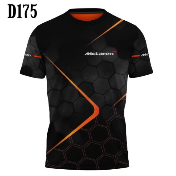 Áo thun đua McLaren / Baju Microfiber Jersi / Jersey Thăng hoa / Áo thun Jersey