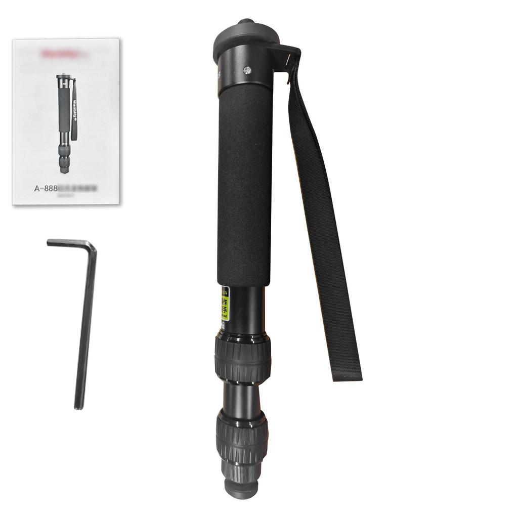 Camera 61Inch Monopod 7 Phần Chiều Cao Di Động Du Lịch Video Chụp Ảnh Gậy Có Dây Đeo Cổ Tay