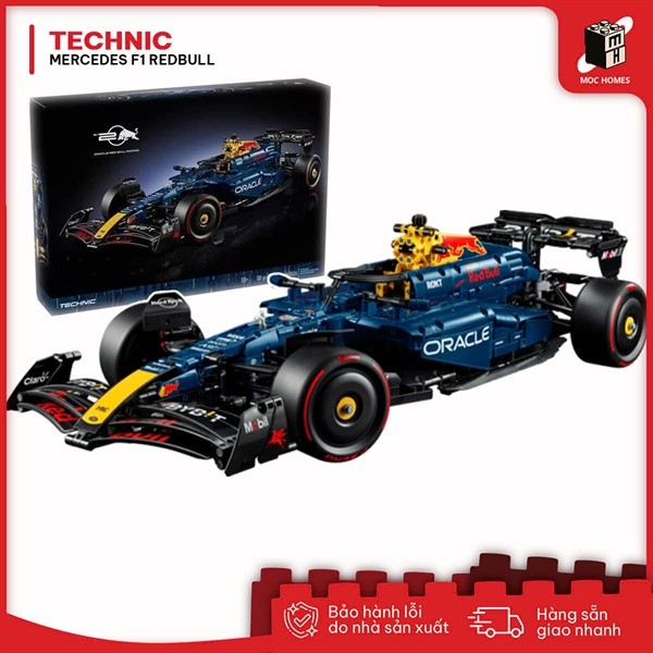 Đồ chơi lắp ráp mô hình xe đua Mercedes F1 redbull 1:8 | TECHNIC | 1642PCS