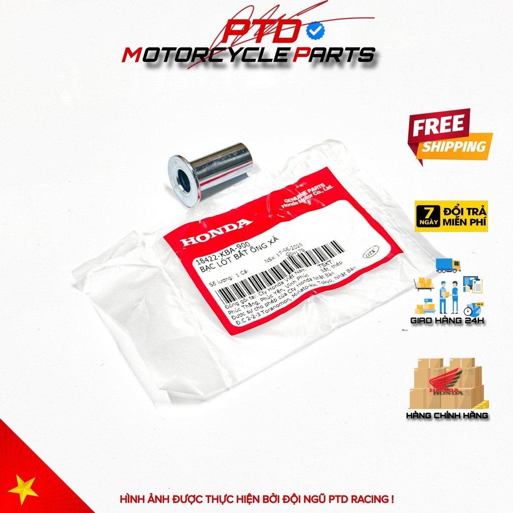 BẠC LÓT ỐNG XẢ KBA ,HÀNG CHÍNH HÃNG HONDA VIỆT NAM ( 18422KBA900 )