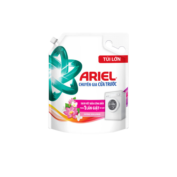 NƯỚC GIẶT ARIEL CỬA TRƯỚC HƯƠNG SEN & NHÀI 3.05KG