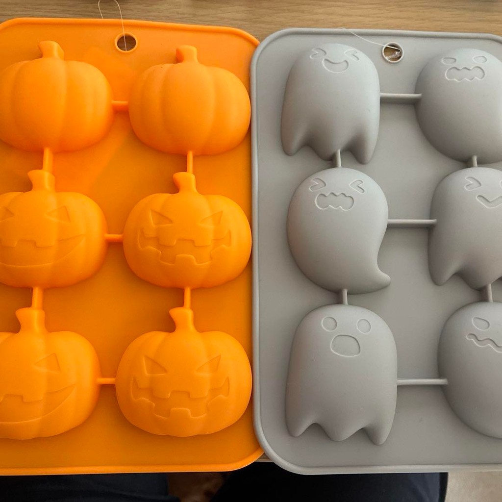 【Direct from Japan】Khuôn bánh silicon Halloween Daiso, Khuôn silicon, Bí ngô, Ma【Japan Exclusive】