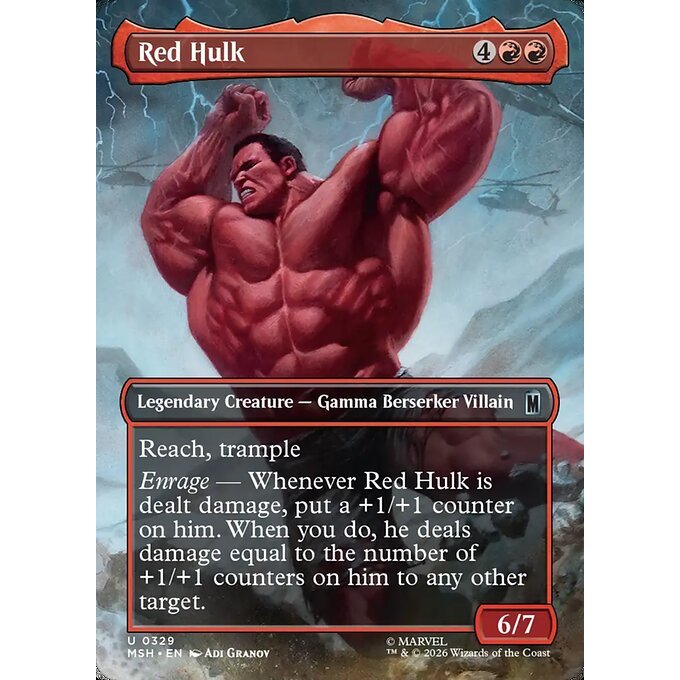 Magic: The Gathering - Marvel Super Heroes - Red Hulk (329)