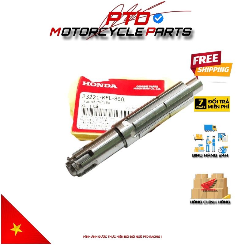 Trục số thứ cấp HONDA Future 1 / Wave S (nhập khẩu)  _(23221KFL860)_H683