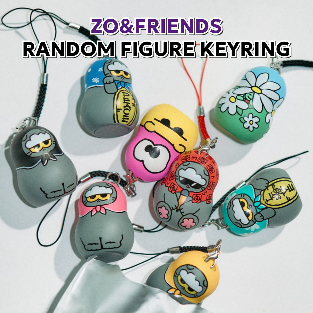 [ZO & FRIENDS] Móc khóa hình ngẫu nhiên LUCKY SHOP | 1 Thiết kế ngẫu nhiên từ 8 tùy chọn | Phong các