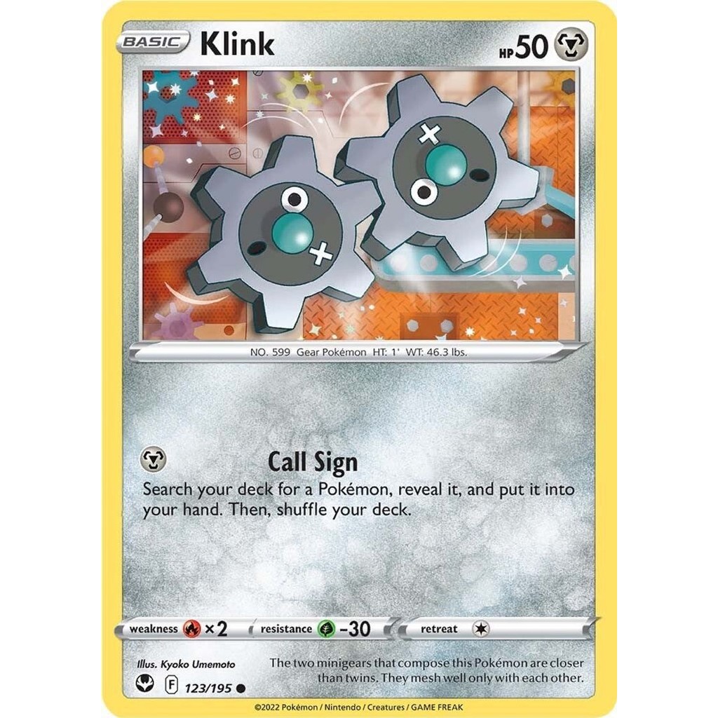 Thẻ Bài Pokemon Klink - 123/195 - Common Reverse Holo
