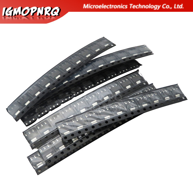 7value 70 Chiếc AMS1117 Bộ Điều Chỉnh Điện Áp 1.2V 1.5V 1.8V 2.5V 3.3V 5.0V ADV AMS1117-1.2 AMS1117-
